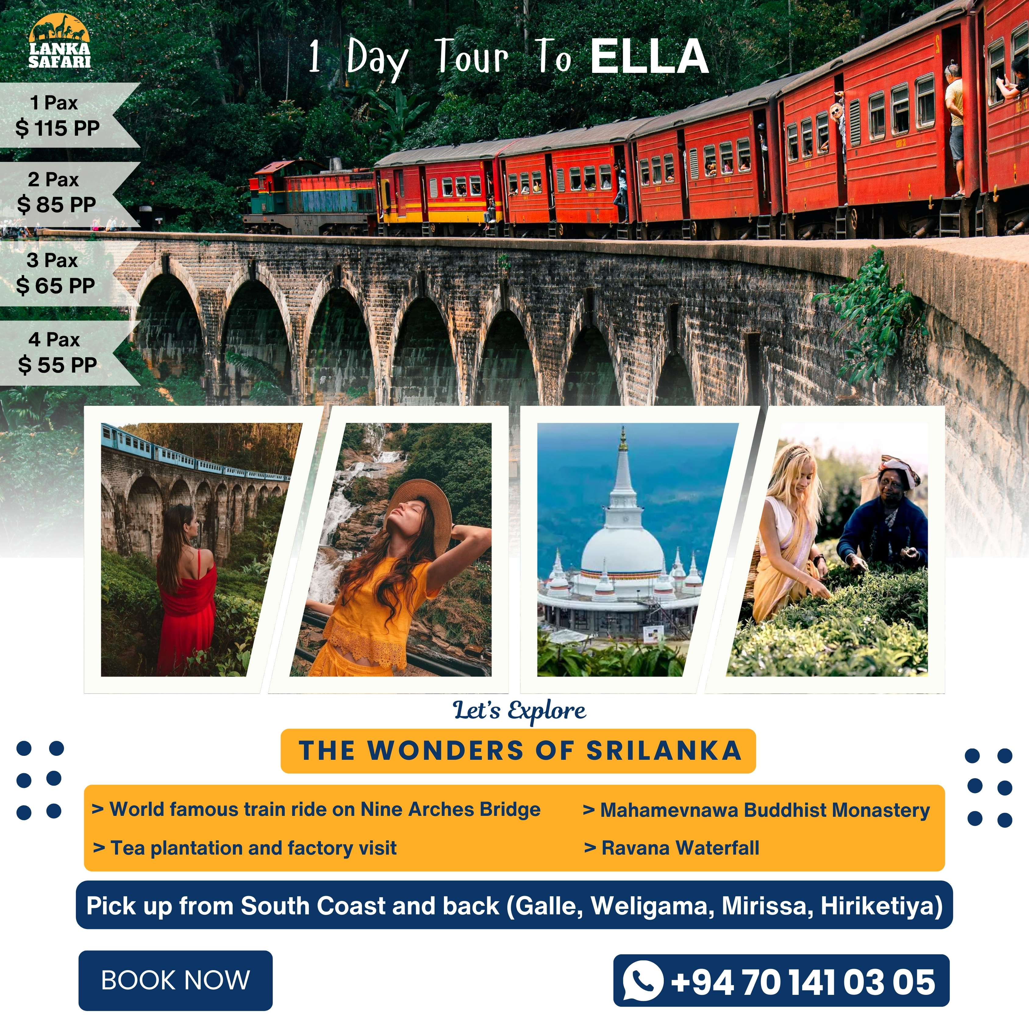 3-day South Coast tour